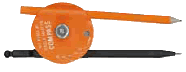 The Original Circle Master Compass - Orange Neon